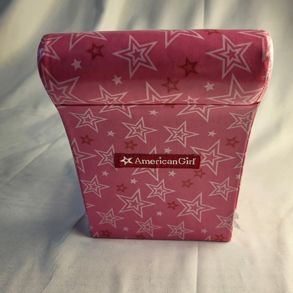 2017 American Girl Doll Pink Stars Bistro Cafe Treat Booster Counter High Chair